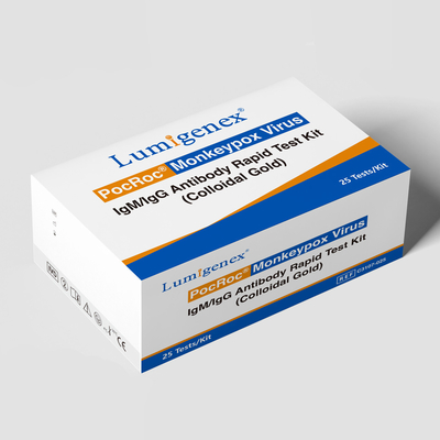 Geregistreerd Ce van de Testkit colloidal gold van IgM IgG van het Monkeypoxvirus