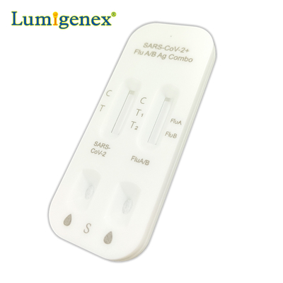 De snelle Zijstroom van Testkit colloidal gold nasal swab voor Covid19-Griep een Griep B