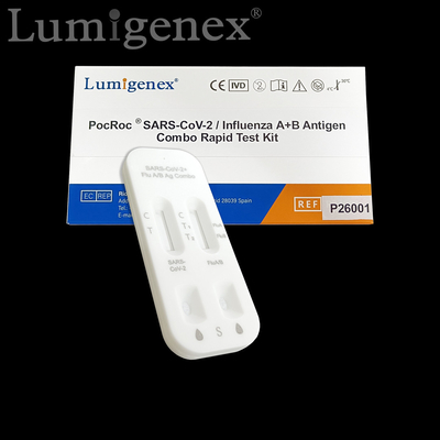 COVID19 Influenza A B Sneltestkit Colloïdaal goud neusuitstrijkje CE ISO