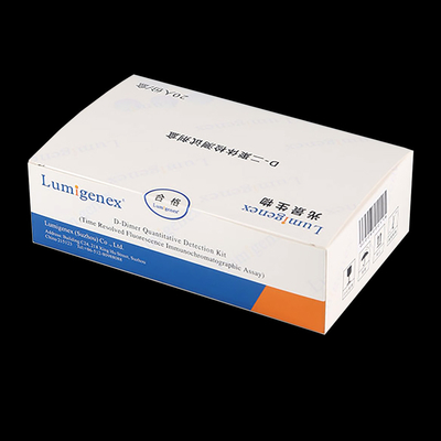 ISO13485 POC-testkit Volbloed D-dimeer door TRFIA Technology Cardiac Marker