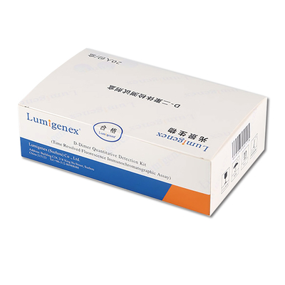 ISO13485 POC-testkit Volbloed D-dimeer door TRFIA Technology Cardiac Marker