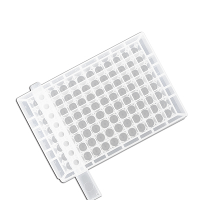 Laboratorium verbruiksartikelen 2,2 ml 96 diepe wells plaat plat / ronde bodem transparant