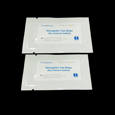 Gezondheid Van Rode Bloedcellen Hemoglobine Teststrips Droge Chemische Methode