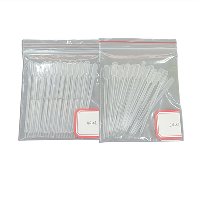 USP-goedgekeurd LDPE-materiaal Zelfafvoerende Pasteur Capillaire Pipet Wegwerpartikelen