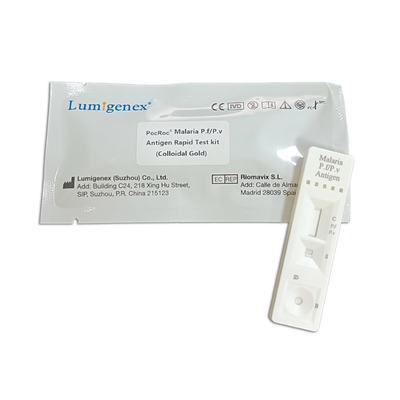 Geregistreerd Ce van de Testkit colloidal gold van het malariapf/pv Antigeen Snel