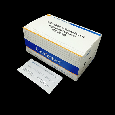 SARS-CoV-2/Griep A+B/RSV-Snelle de Testuitrusting 3 van Antigeencombo laat vallen Steekproefvolume