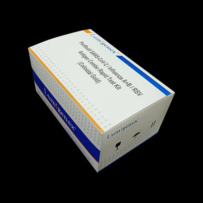 Griep A+B/RSV-Snelle de Testuitrusting covid-19 van Antigeencombo Colloïdale Gouden Testcassette voor Huisgebruik