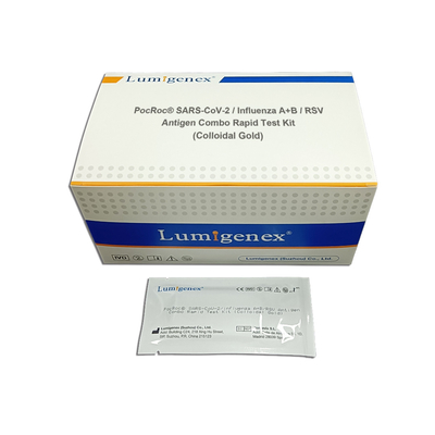 RSV-de Snelle Test Kit Detect Covid 19 van Antigeencombo Griep een Griep B door Colloïdale Gouden Methode