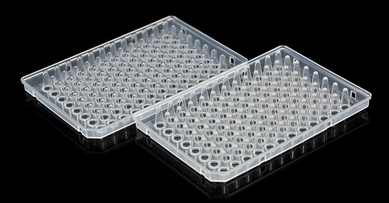 CE PCR Verbruiksartikelen 0.1ml 96 Well Semi Skirted PCR Plate Clear