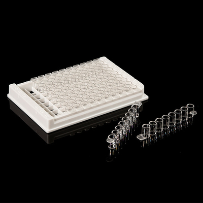 Afneembare PCR-verbruiksartikelen PP 96 Well Elisa-plaat voor laboratorium