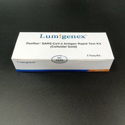 Pakket met 5 tests Gemeenschappelijke EU-lijst van SARS-CoV-2-antigeensneltestkits