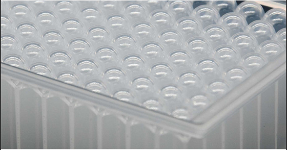 U Bottom PCR-verbruiksartikelen 2,2 ml 96 diepe wellsplaat met rokrand