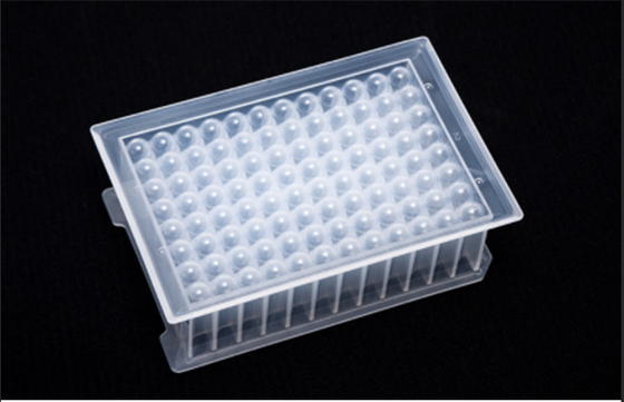 U Bottom PCR-verbruiksartikelen 2,2 ml 96 diepe wellsplaat met rokrand