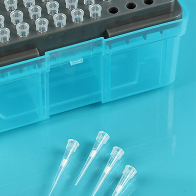 Transparante steriele 10ul filterpipettips Polypropyleen met rek