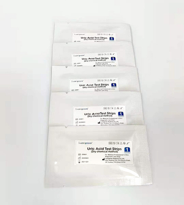CE 20μL bloed-urinezuurteststrips met droge chemische analyse