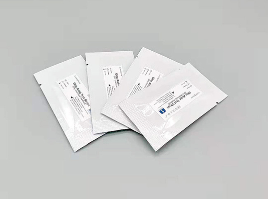 ISO13485 goedgekeurde urinezuurteststrips Droge chemie 4 minuten