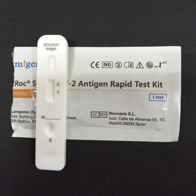 Covid-19 antigeen sneltestkit (colloïdaal goud) met CE &amp; EU witte lijst