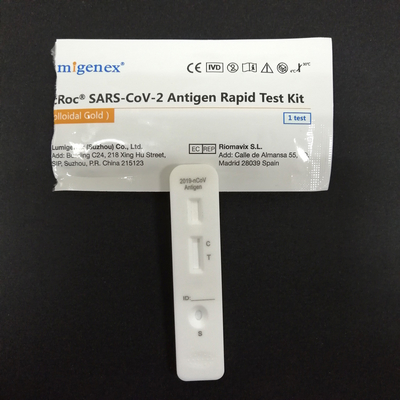 SARS-CoV-2 antigeen sneltestkit (colloïdaal goud)