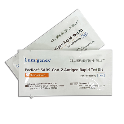 15 min SARS-CoV-2 Antigen Rapid Test Kit Neusuitstrijkje Thuisgebruik